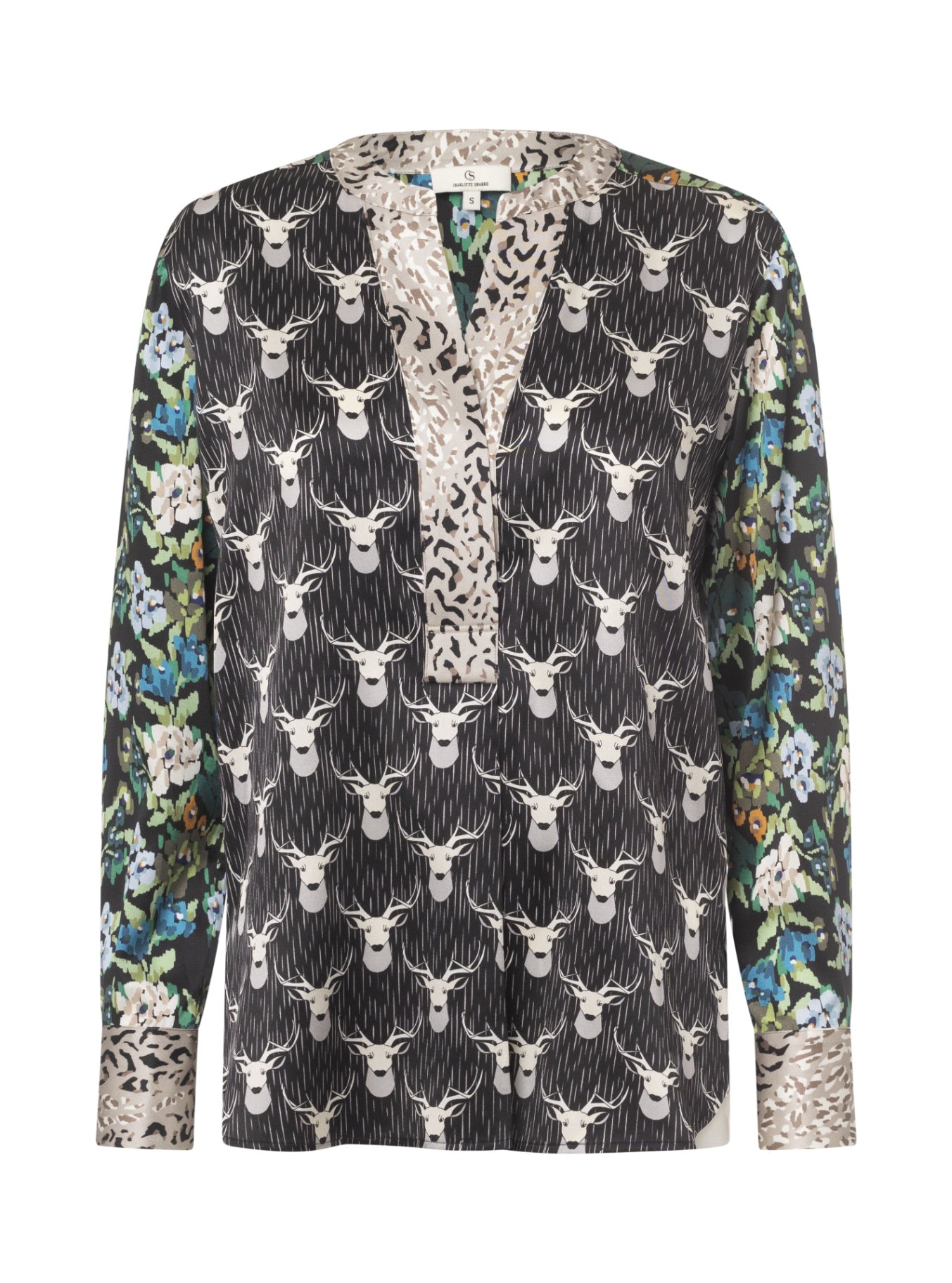 Charlotte Sparre HW25 Bluse Deer Mix