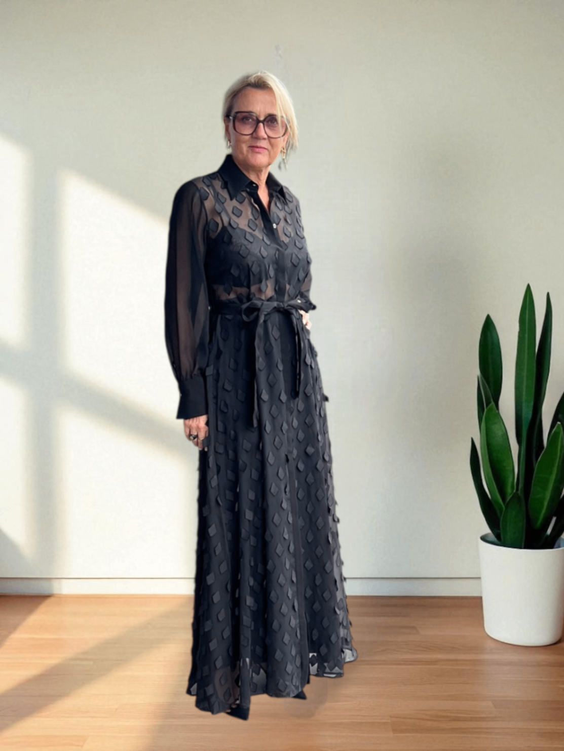 Zanetti 1965 transparentes Maxikleid