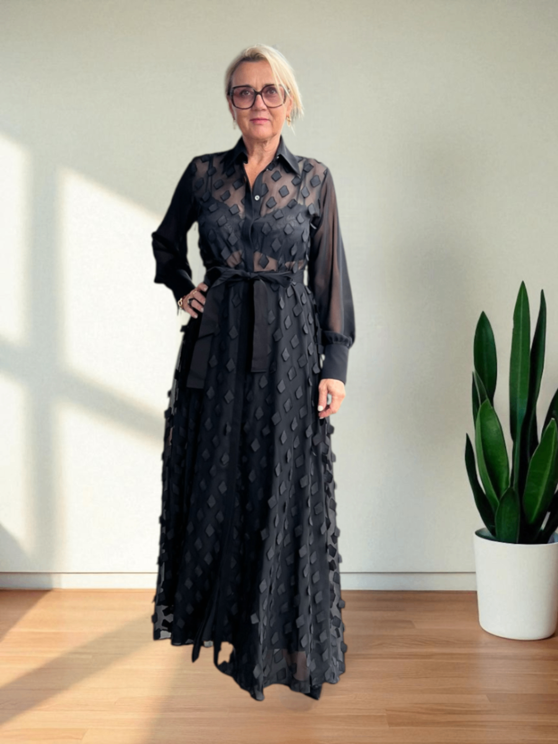Zanetti 1965 transparentes Maxikleid