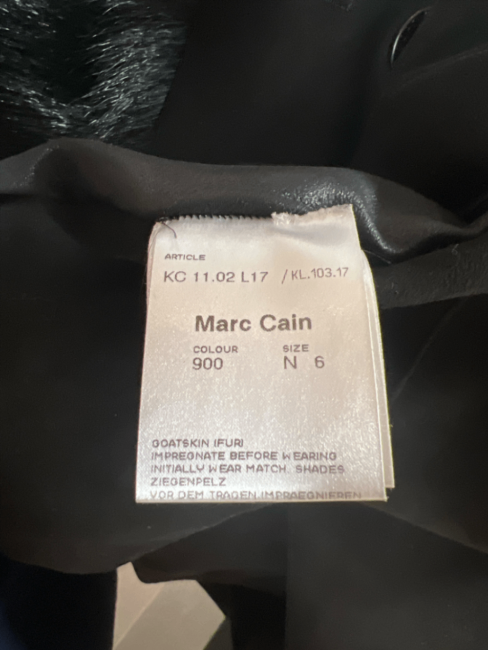 Marc Cain Ziegenfellmantel reversible (H)