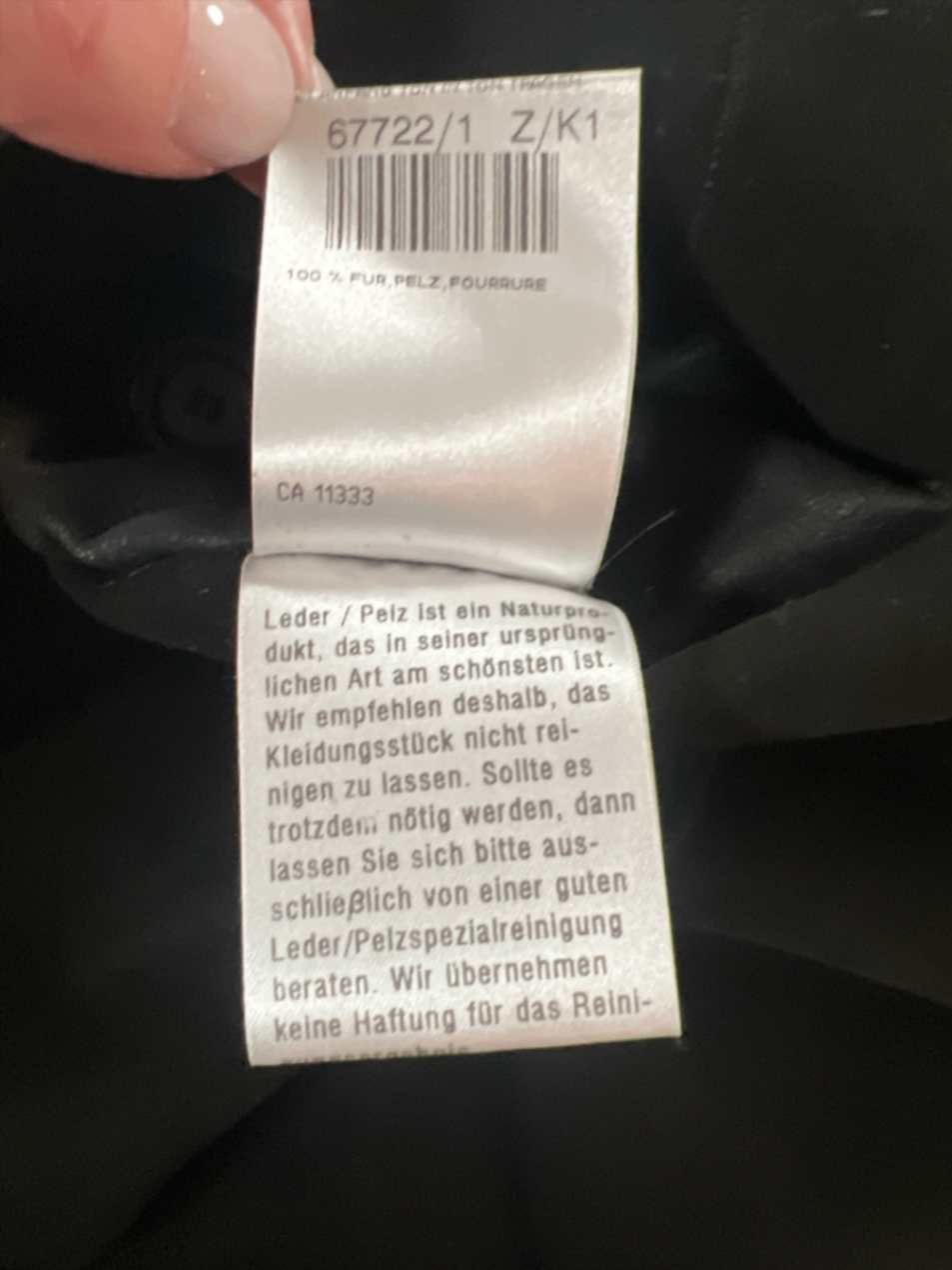 Marc Cain Ziegenfellmantel reversible (H)