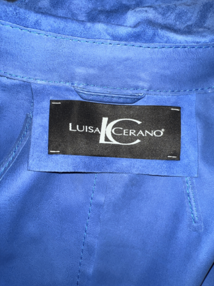 Luisa Cerano Lederhemd mit Druckknöpfen