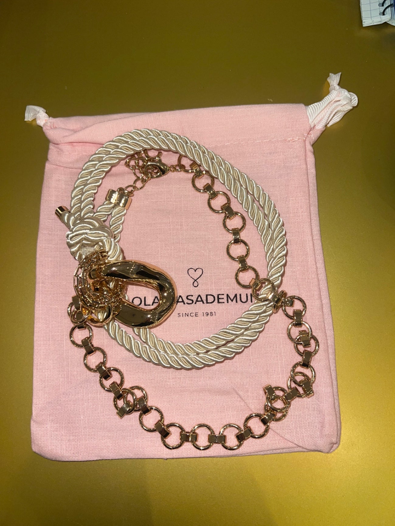 Lola Casademunt Long Necklace with Metallic Links