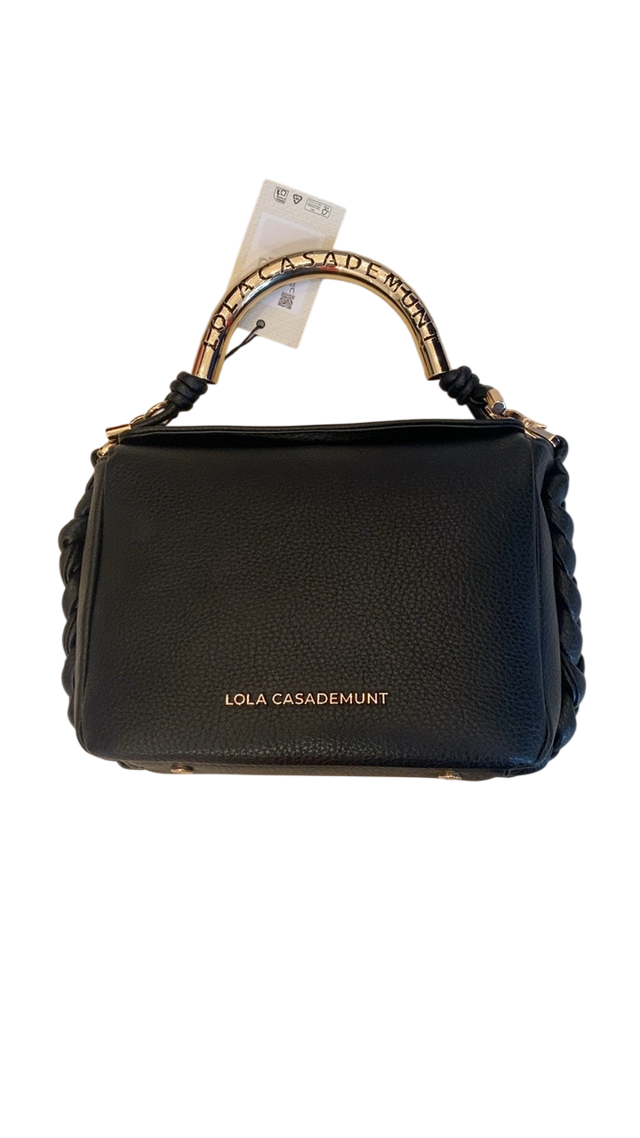 Lola Casademunt Crossbody Bag with Perforated Metal Handle