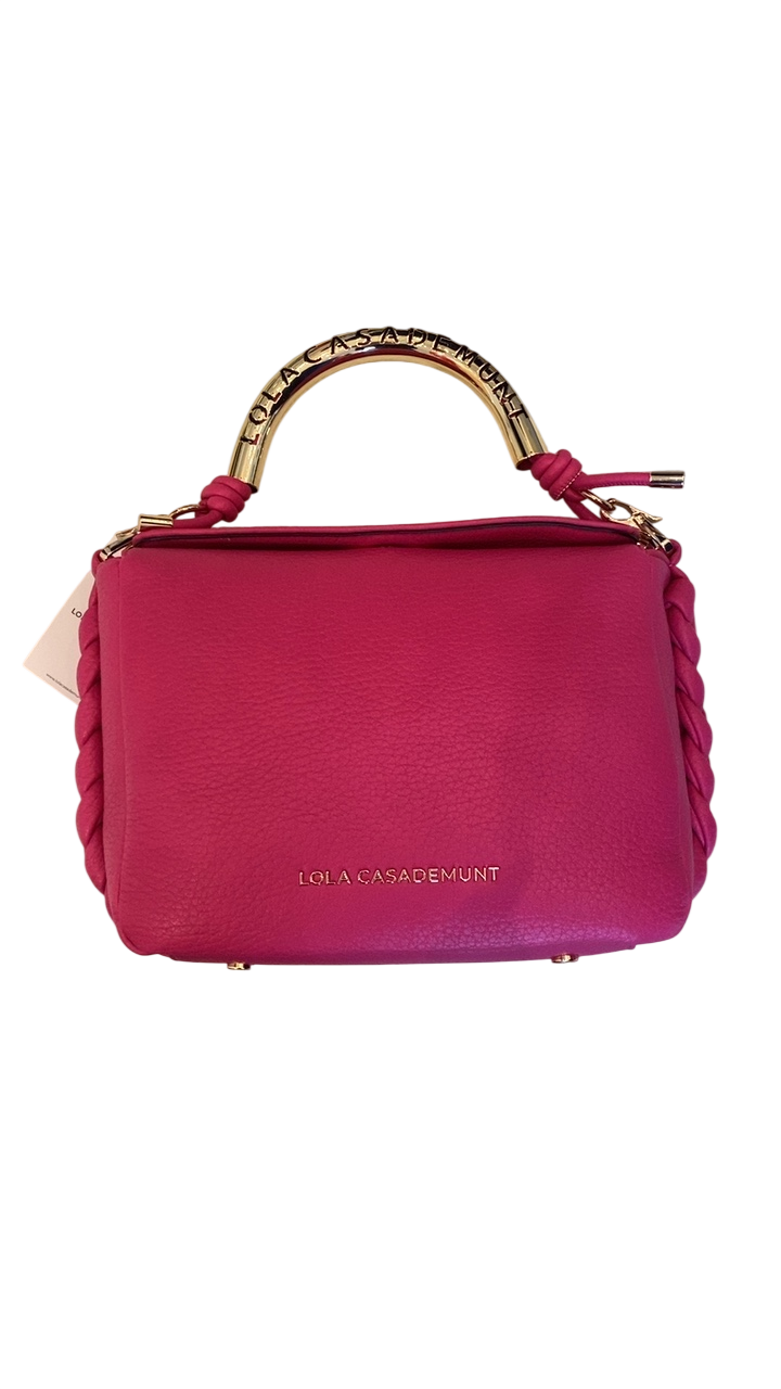 Lola Casademunt Crossbody Bag with Perforated Metal Handle