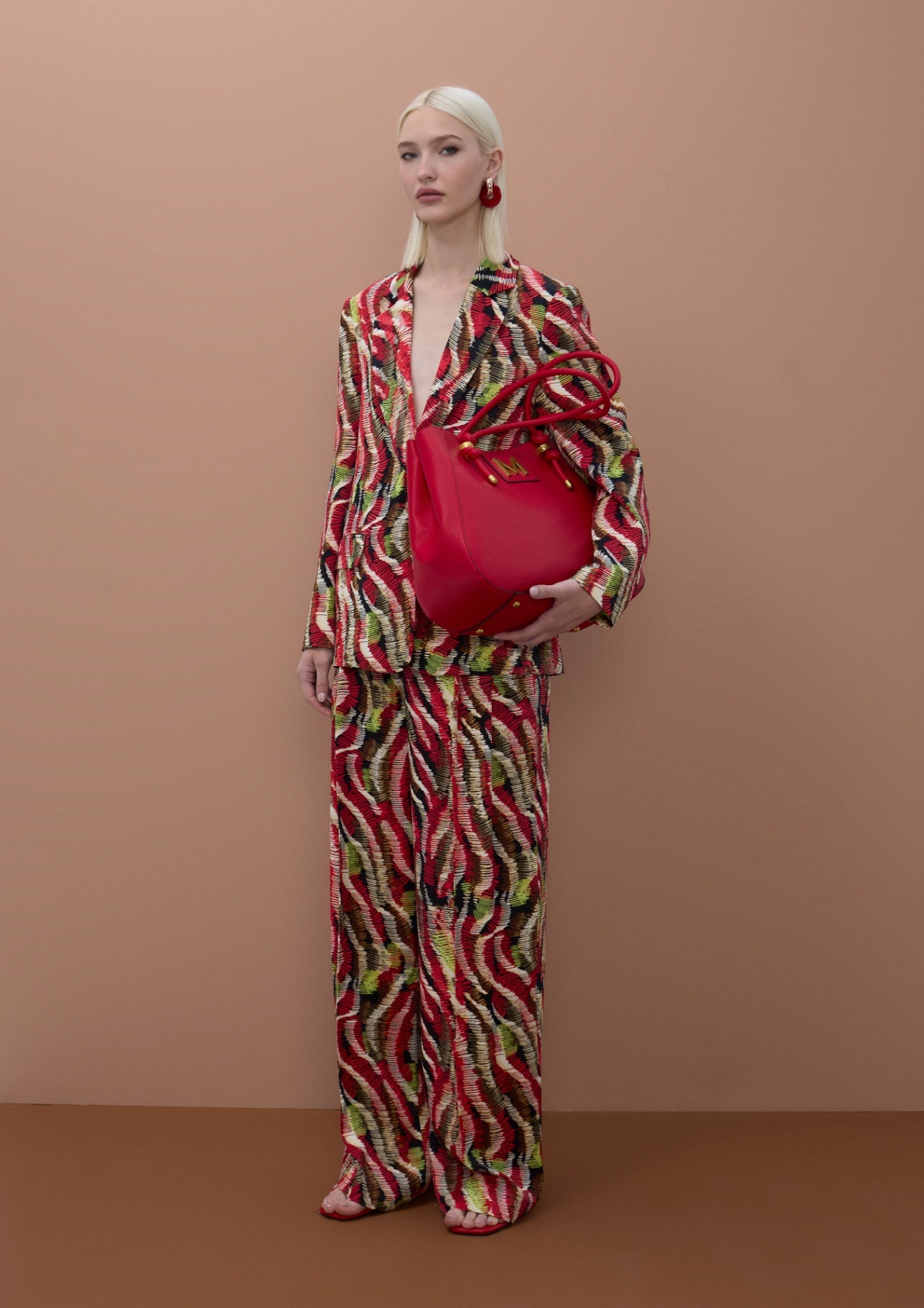 Lola Casademunt Printed Straight Fluid Blazer