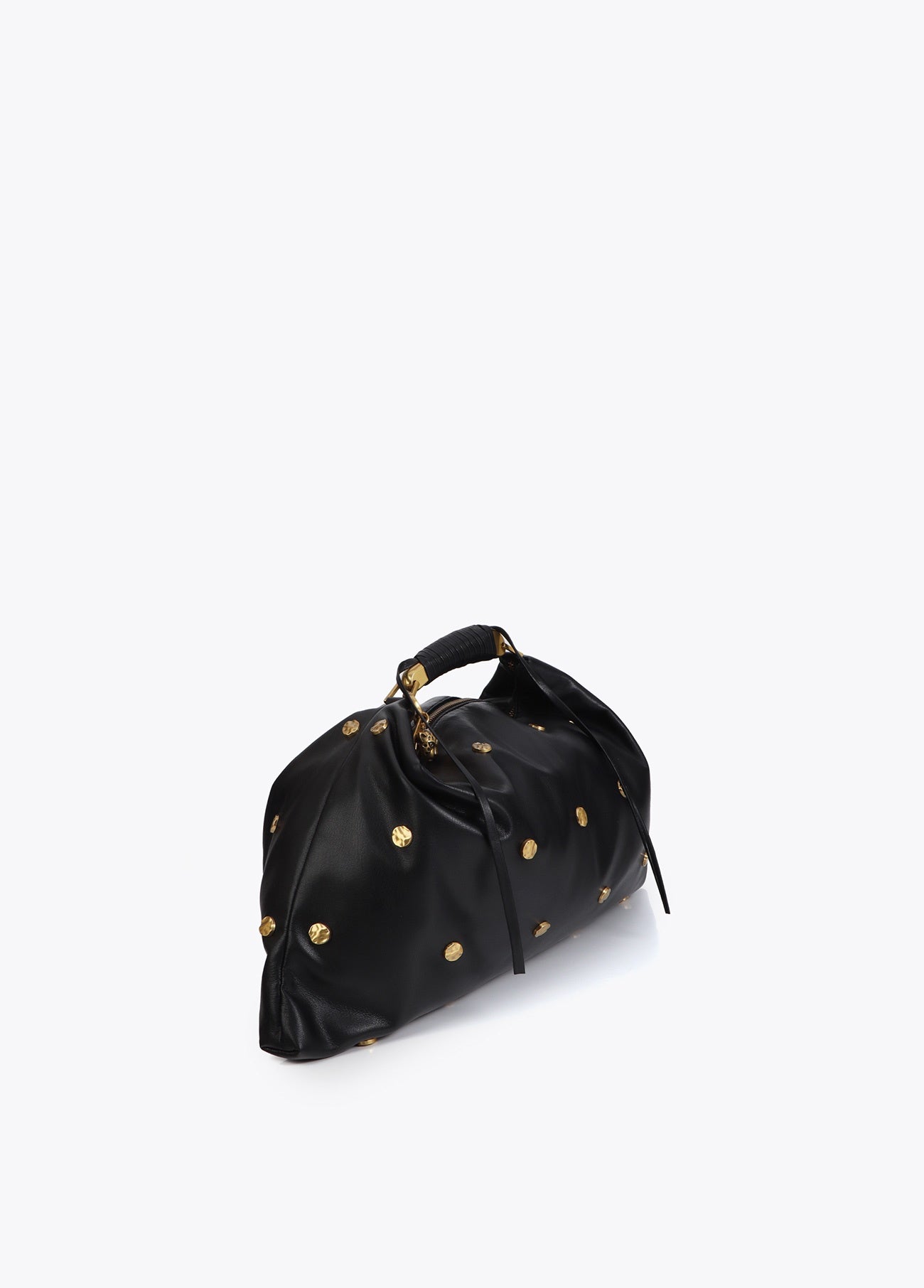 Lola Casademunt Studded Textured Hobo Bag