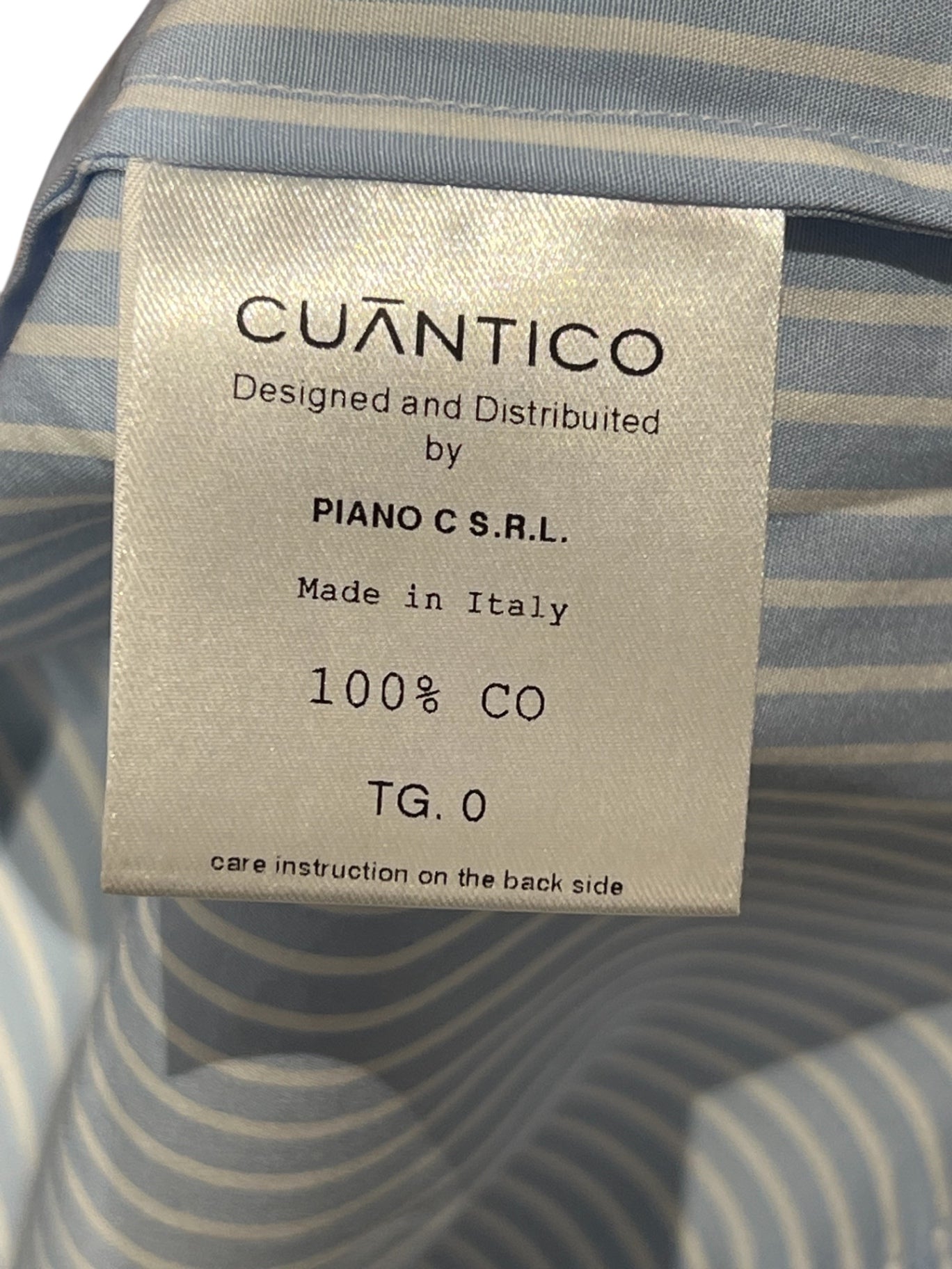 Pre-Loved Cuantico Nadelstreifenhemd cropped