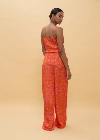 Lola Casademunt gemusterte Hose - Pink-Orange