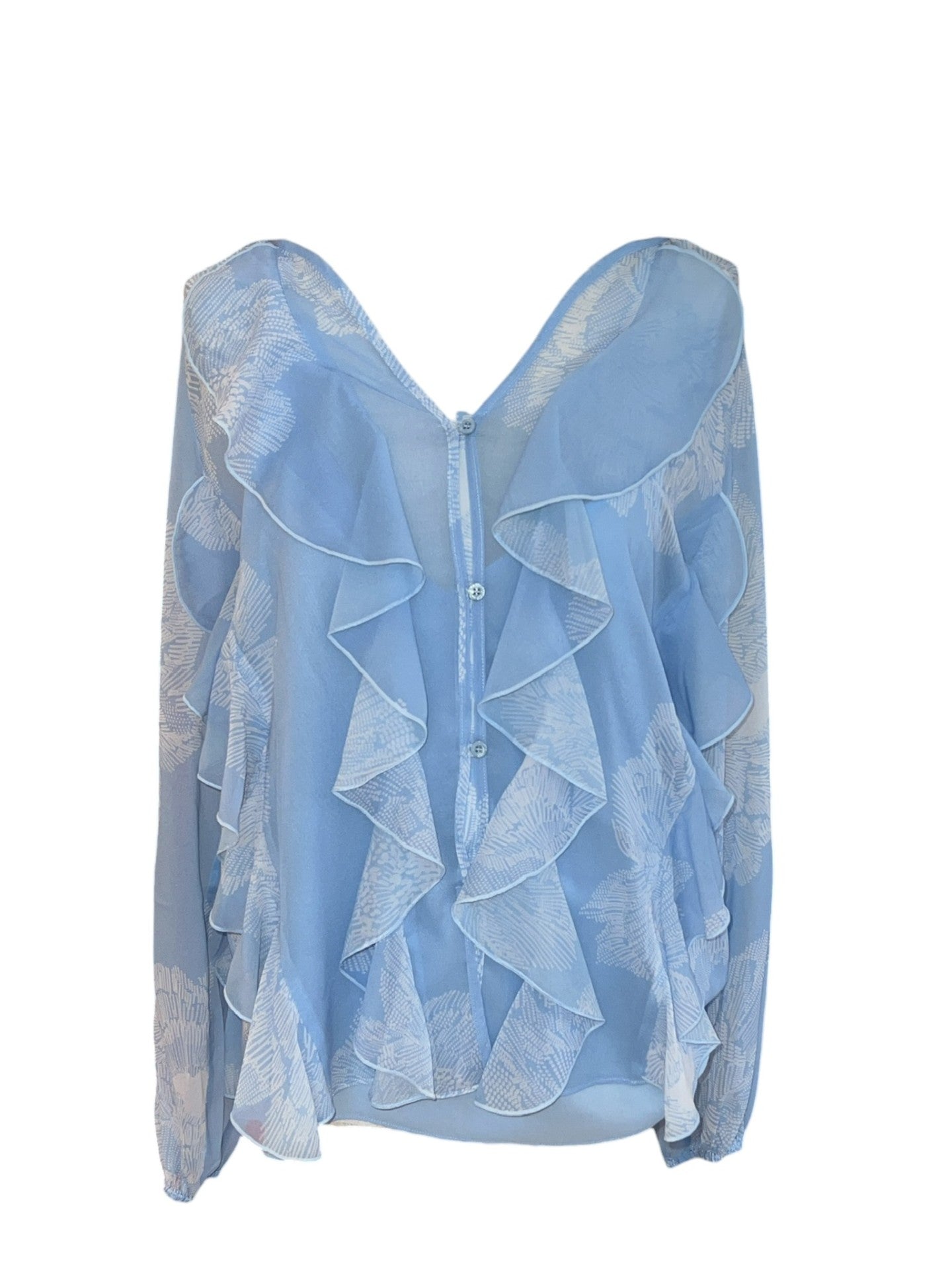 Charlotte Sparre Rüschenbluse hellblau mit Top