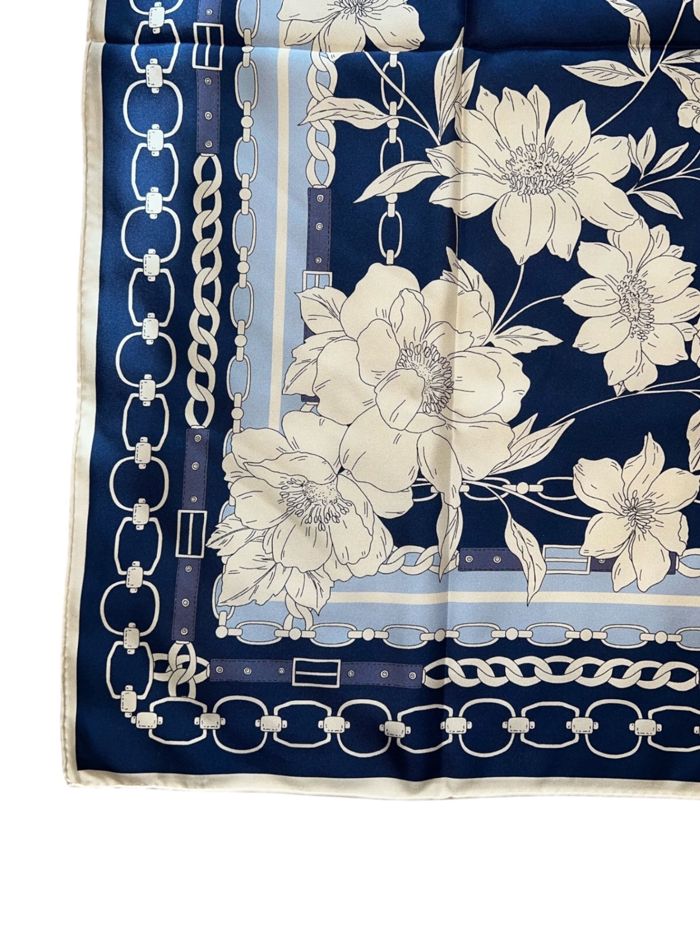 Charlotte Sparre Seidentuch schwarz/blau