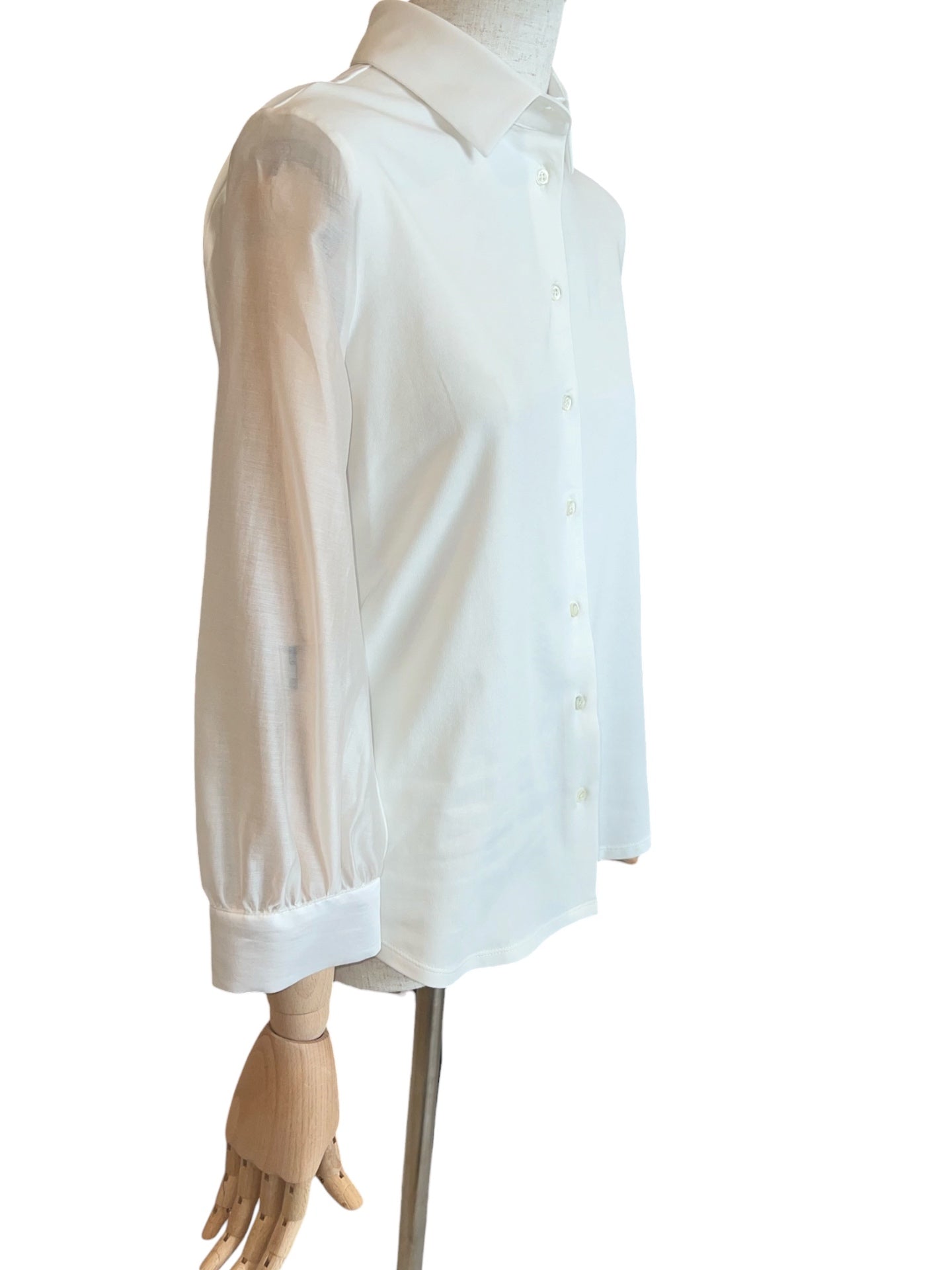 Zanetti ZB8161 Bluse 3/4-Arm Creme/Ivory