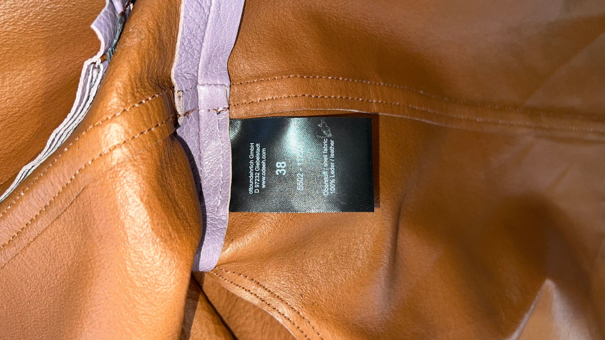 Pre-Loved ODEEH Lederjacke, violett