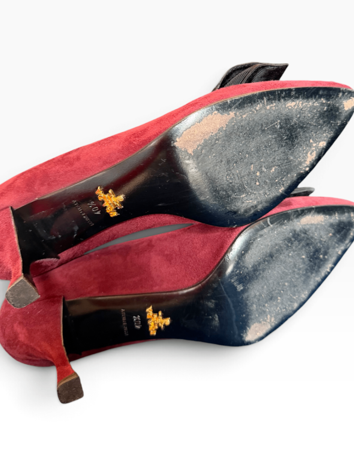 Pre-Loved Prada Pumps mit Schleife
