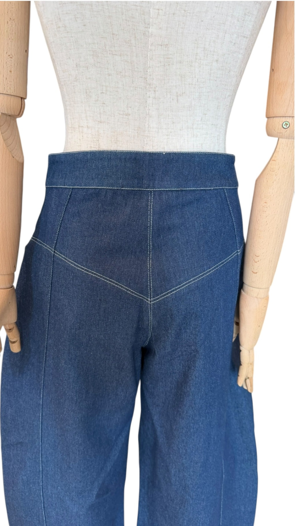 Giovanna Nicolai Barrel Leg Jeans Blau N119