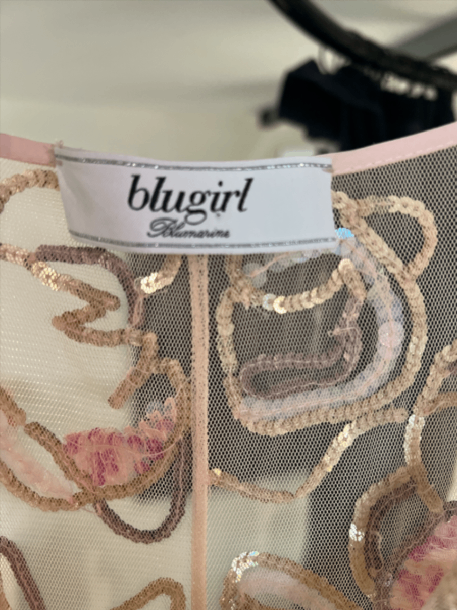 Bluemarine Mesh Kleid mit Pailletten