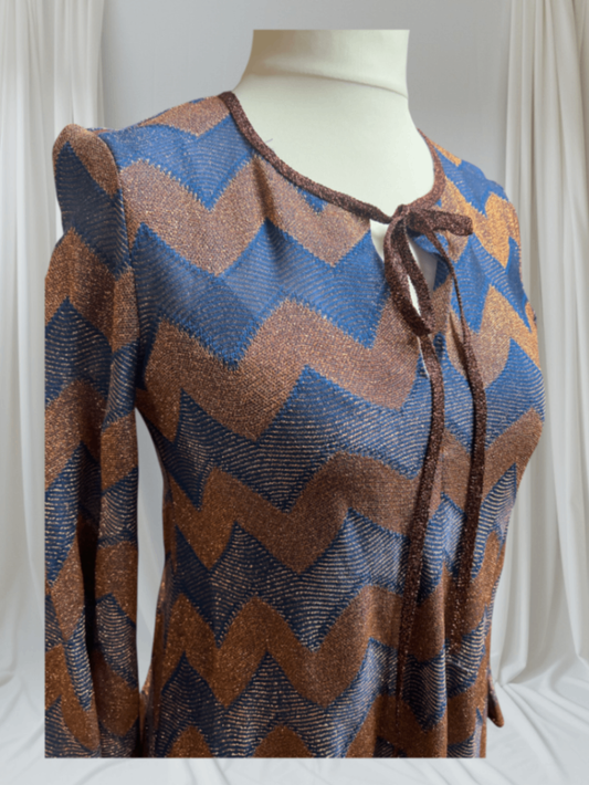 Pre-Loved Missoni Kleid mit Zickzack-Muster