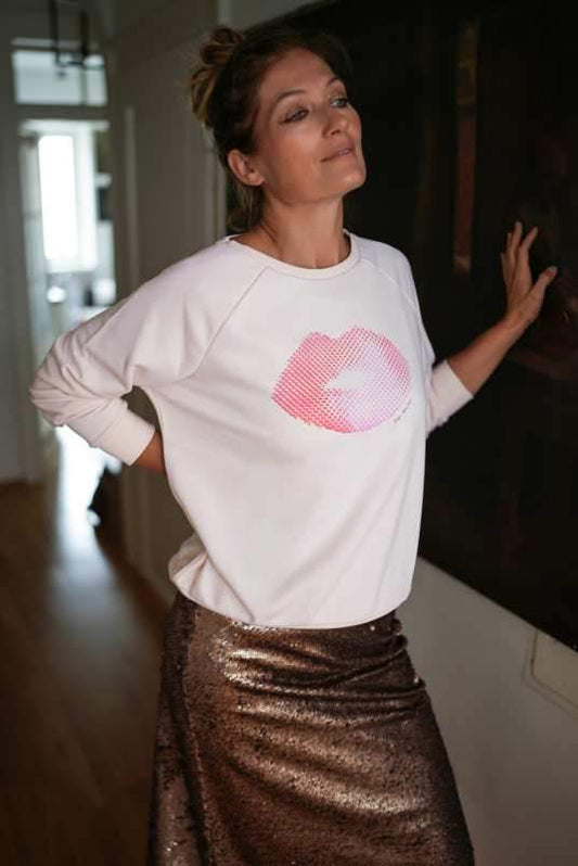 RAILIN Sweatshirt Red Lips