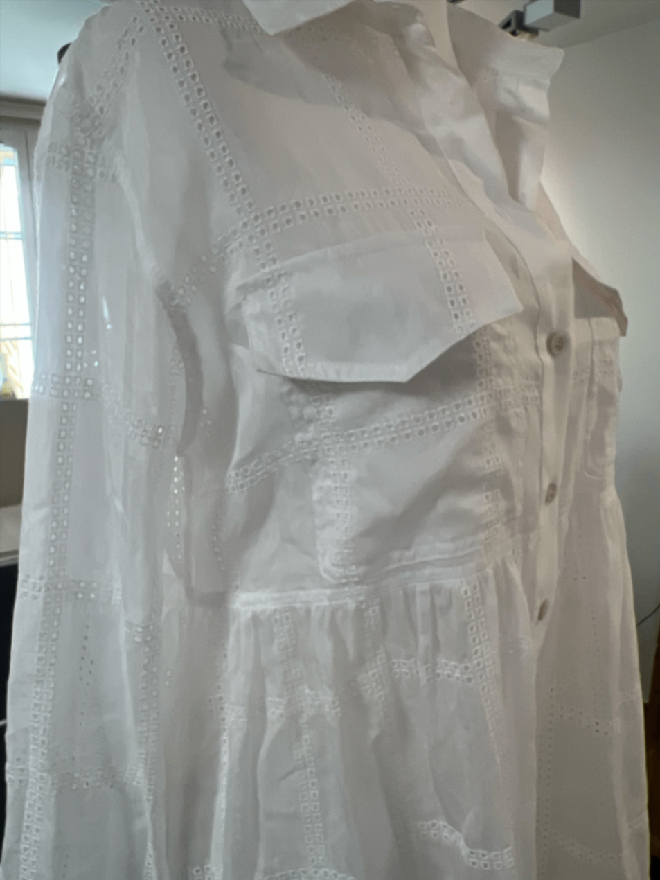 Tonet Hemdbluse transparent
