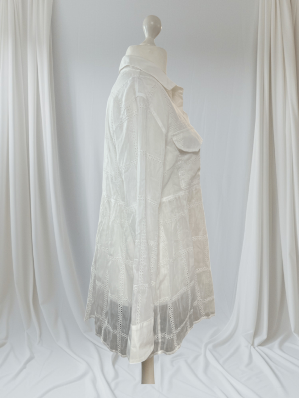Tonet Hemdbluse transparent