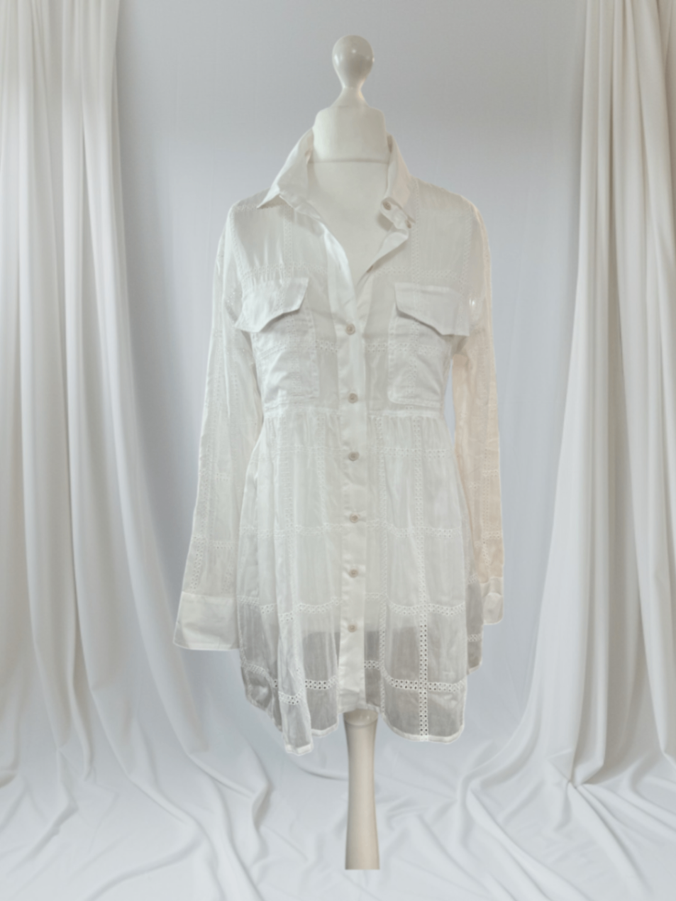 Tonet Hemdbluse transparent
