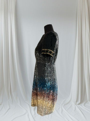 Pre-Loved Matthew Williamson All Over Sequin Bead Dress