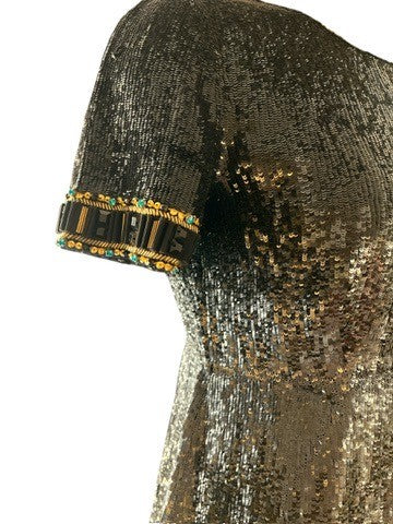 Pre-Loved Matthew Williamson All Over Sequin Bead Dress