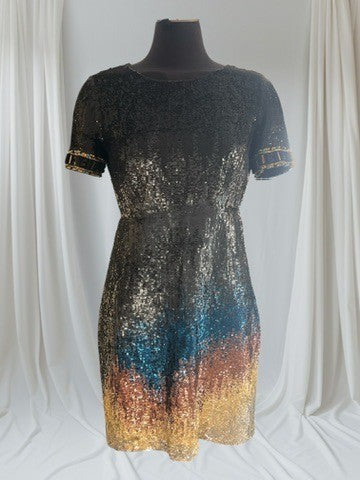 Pre-Loved Matthew Williamson All Over Sequin Bead Dress