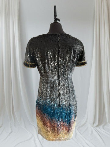Pre-Loved Matthew Williamson All Over Sequin Bead Dress