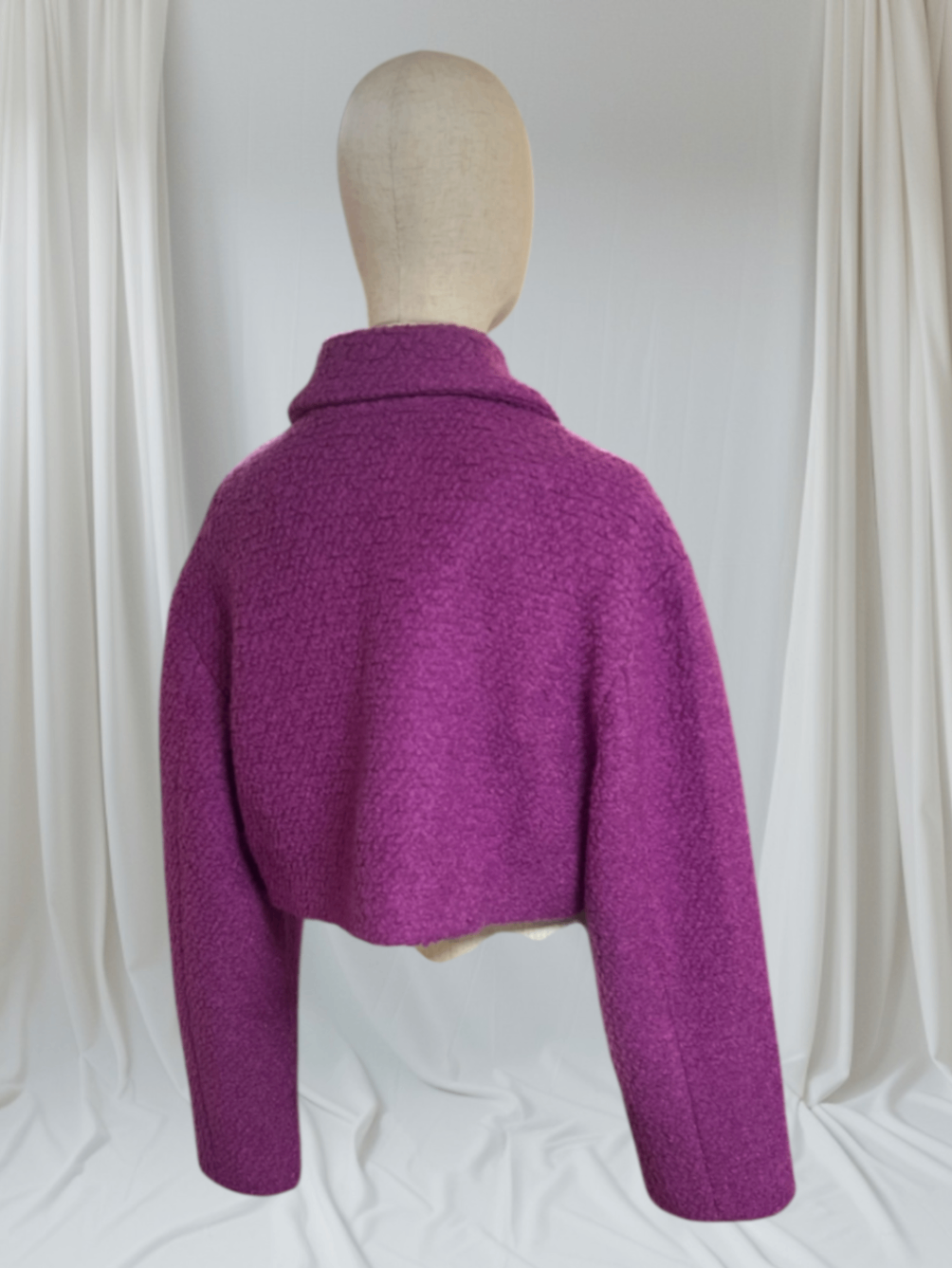 Giovanna Nicolai Kurzjacke Bouclé-Optik