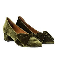 Angulus Pumps olive mit Masche