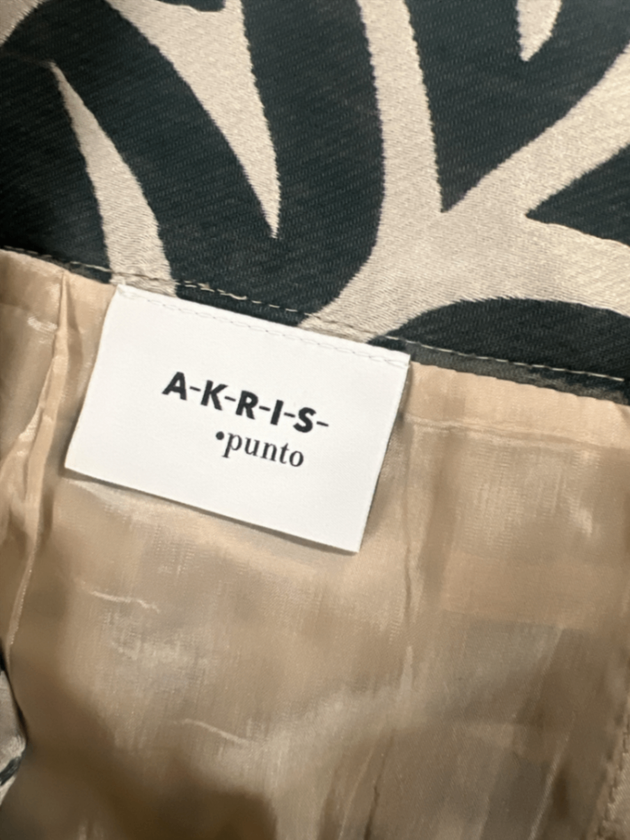 AKRIS Punto Rock mit Blattmuster