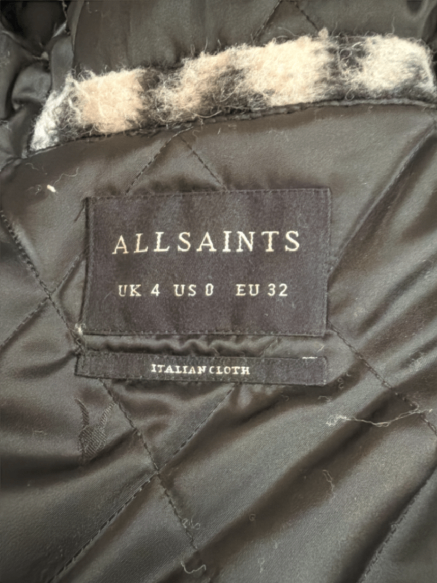 All Saints Mantel Hahnentrittmuster