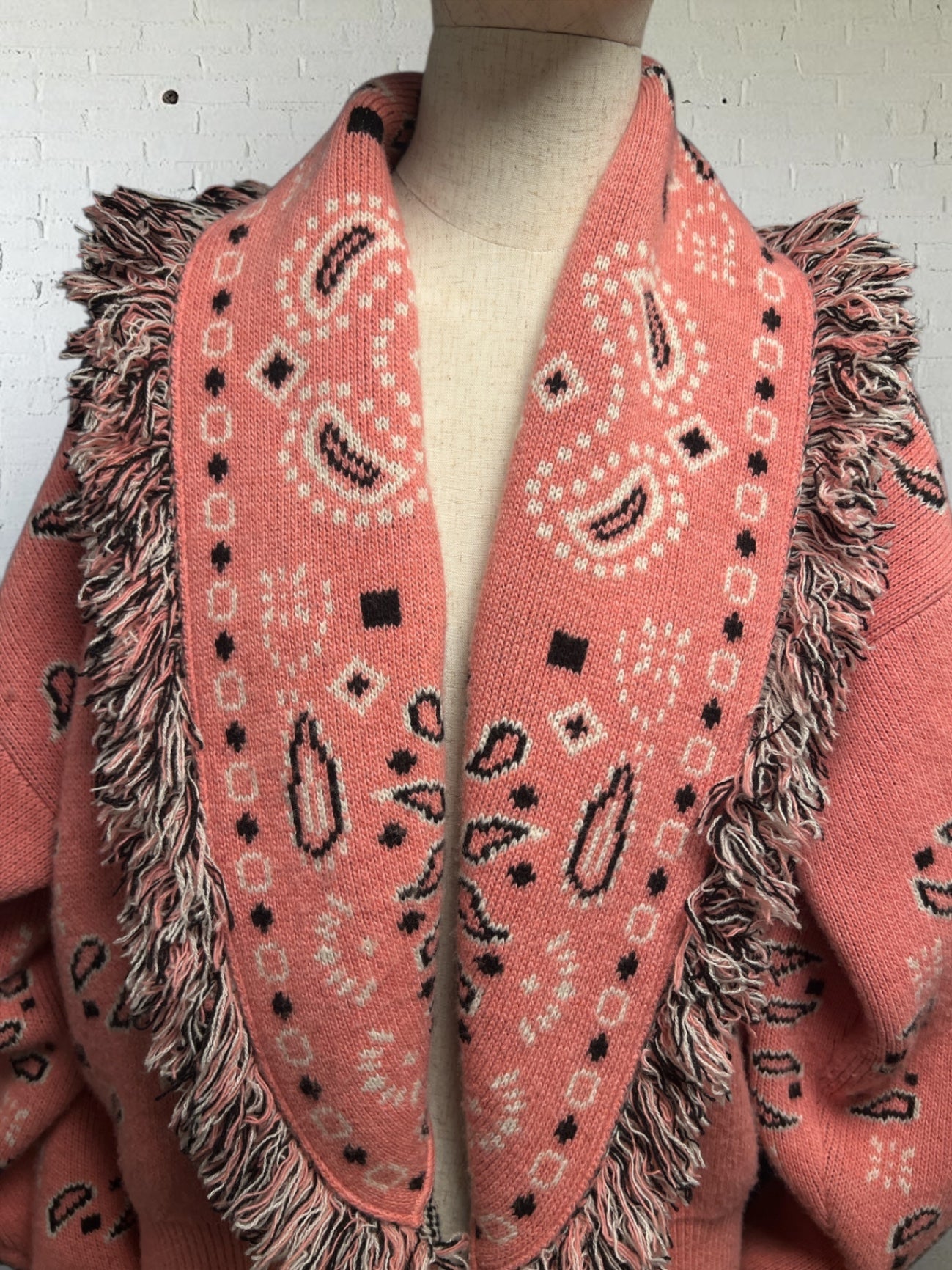 Pre-Loved Alanui Cardigan mit Fransenkragen