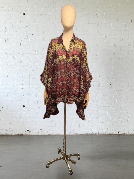 Pre-Loved Dsquared2 Poncho Bluse