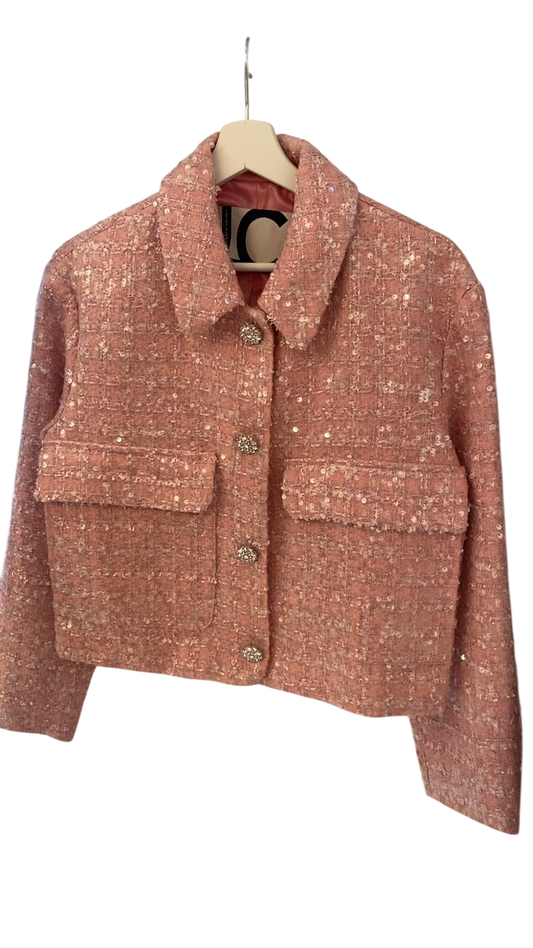 Lola Casademunt Tweed Jacket with Sequins