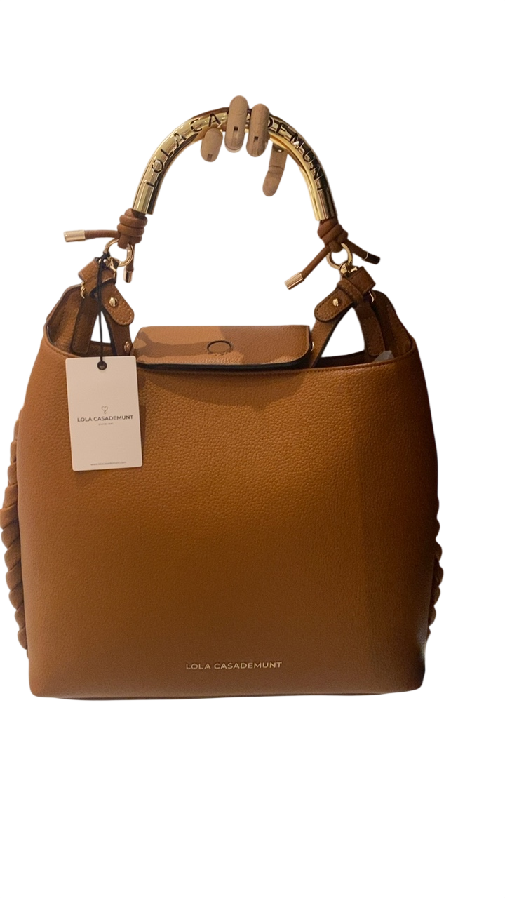 Lola Casademunt Shopper Bag with Cut-Out Metal Handle