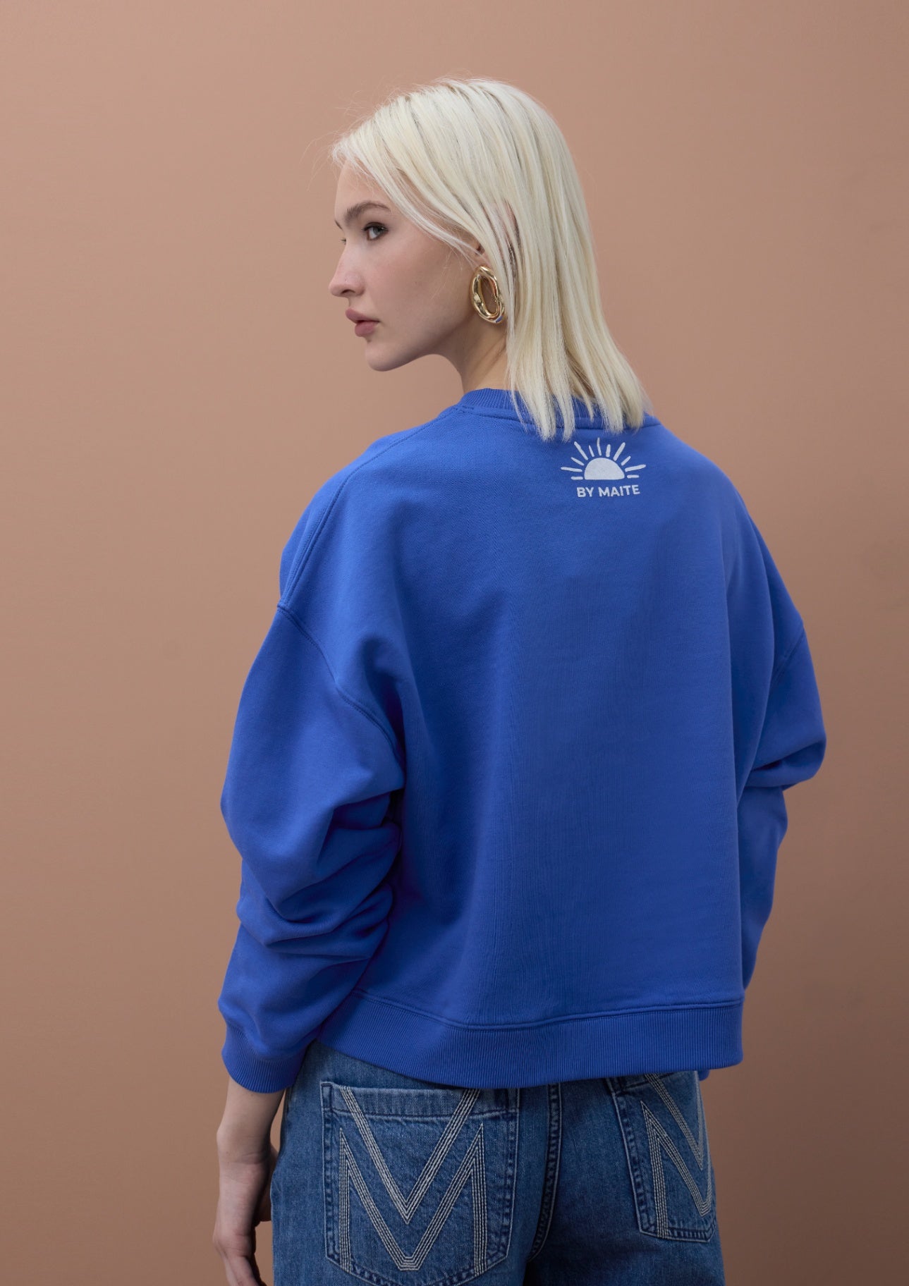 Lola Casademunt Round Neck Fleece Sweatshirt 'Good Day'