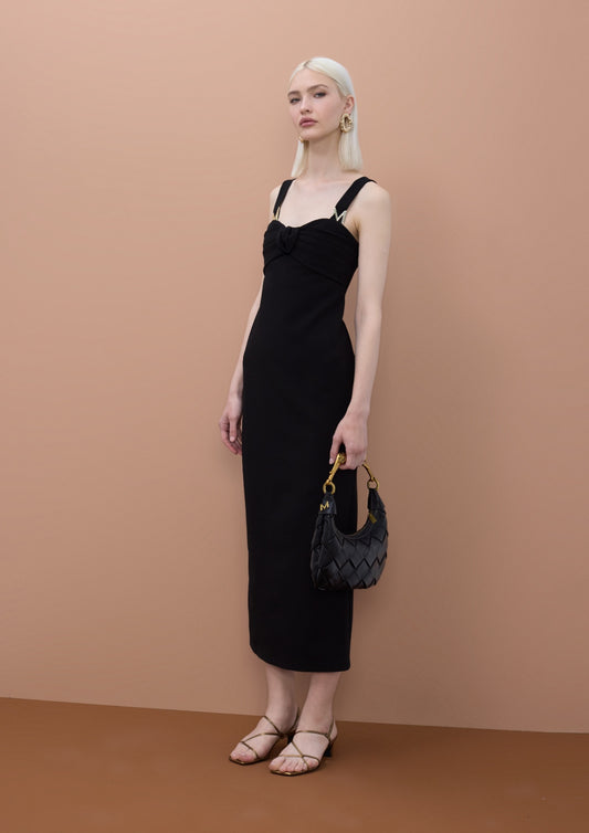 Lola Casademunt Black Strappy Dress