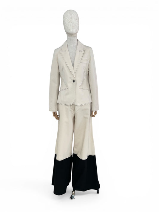 Giovanna Nicolai Denim Blazer beige