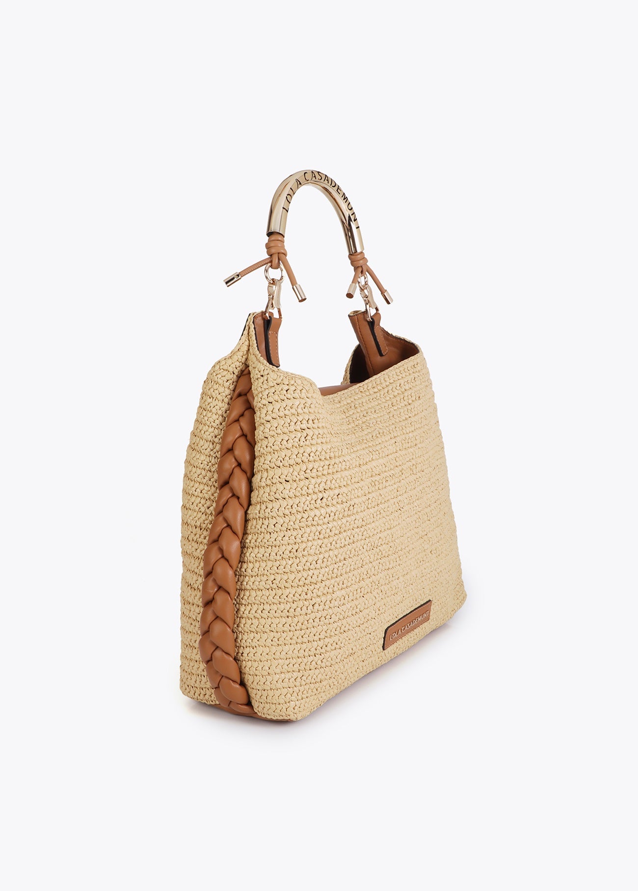 Lola Casademunt Shopper Bag Combined Rattan Effect