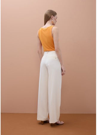 Lola Casademunt Wide-Leg-Hose - Ecru