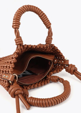 Lola Casademunt Knotted Faux Leather Crossbody Bag