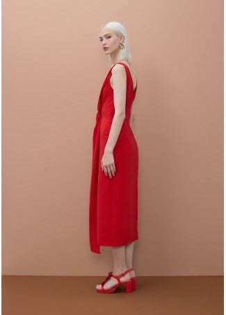 Lola Casademunt V-Ausschnitt-Kleid - Rot