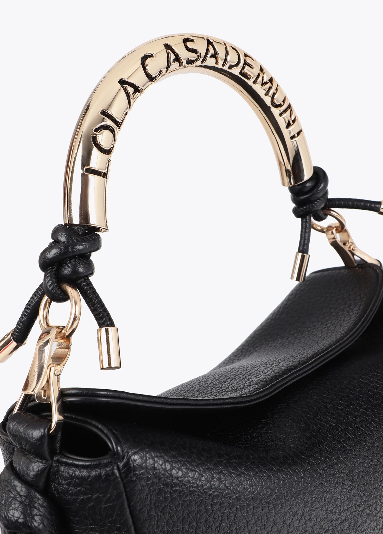 Lola Casademunt Crossbody Bag with Perforated Metal Handle
