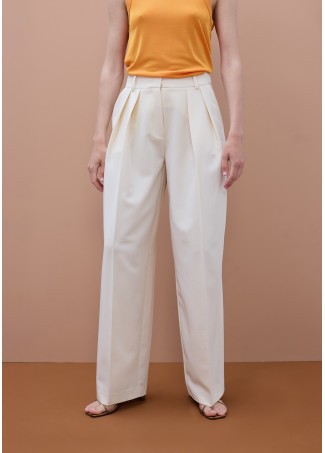 Lola Casademunt Wide-Leg-Hose - Ecru