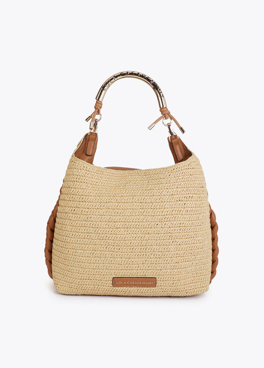 Lola Casademunt Shopper Bag Combined Rattan Effect