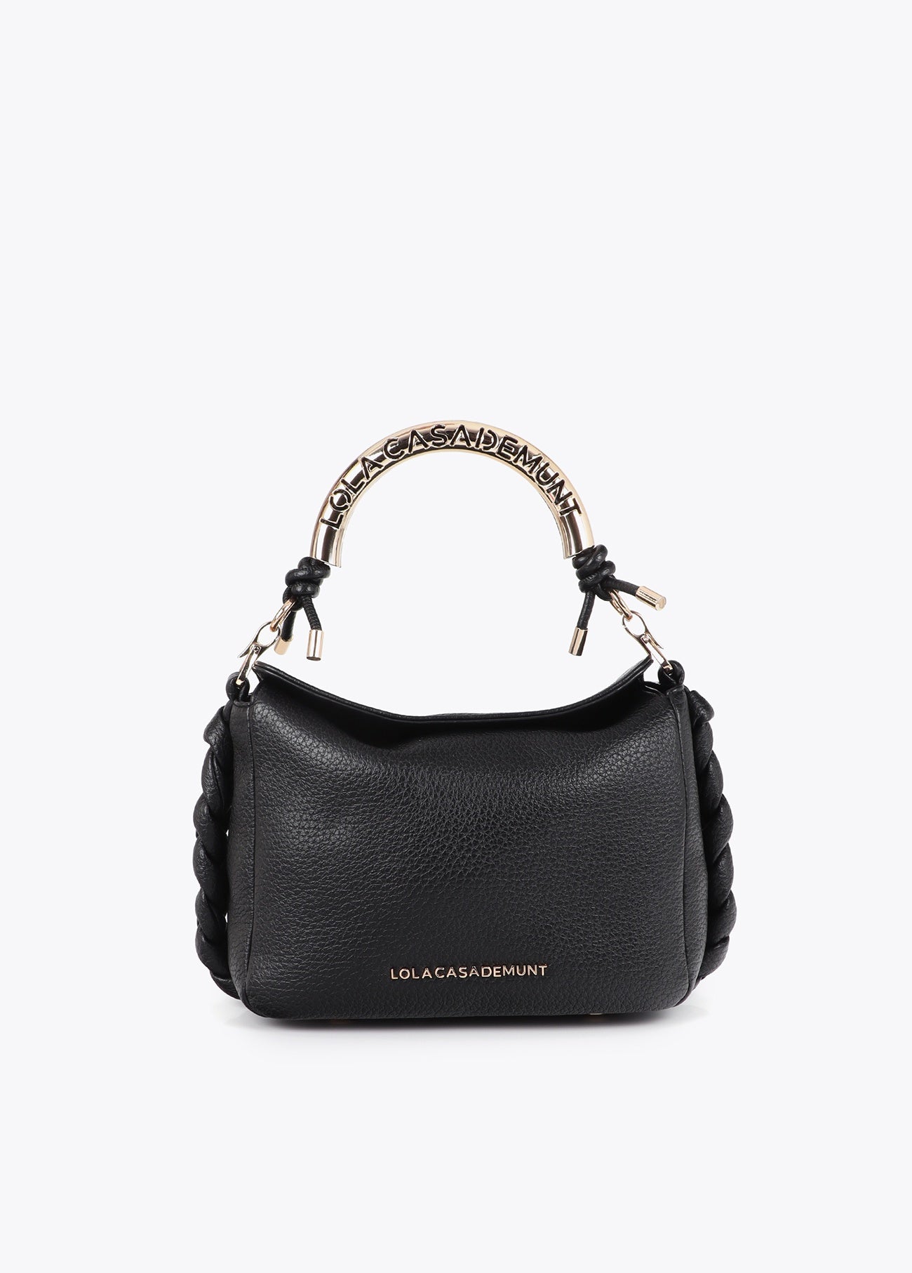 Lola Casademunt Crossbody Bag with Perforated Metal Handle