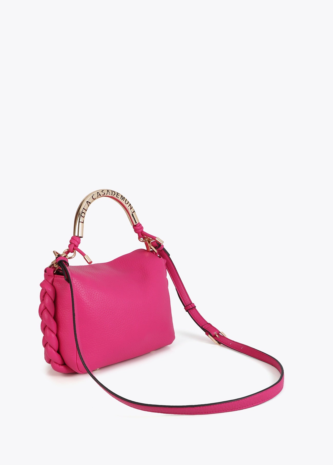 Lola Casademunt Crossbody Bag with Perforated Metal Handle
