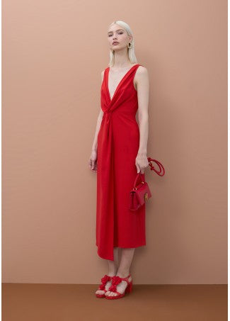 Lola Casademunt V-Ausschnitt-Kleid - Rot